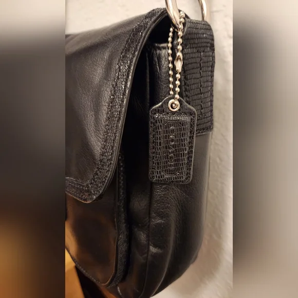 COACH Taylor Leather Flap Shoulder Purse - Picture 5 of 11